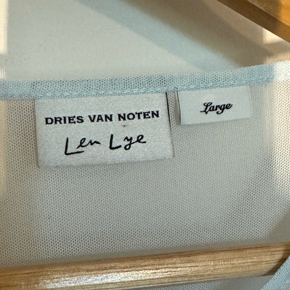 Dries Van Noten x Len Lye Sheer Mesh Ombre Top ❤️🖤 Large - Picture 2 of 5